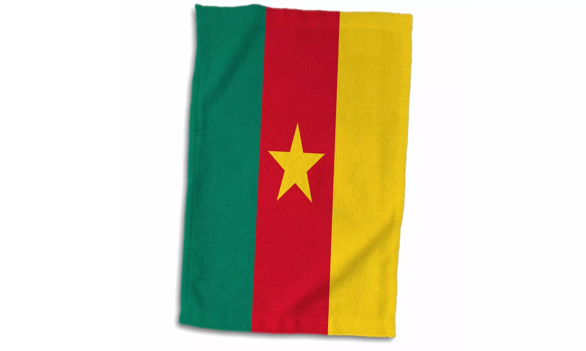  Towel - Flag of Cameroon - Cameroonian green red yellow star - west Central Af - Primary Image