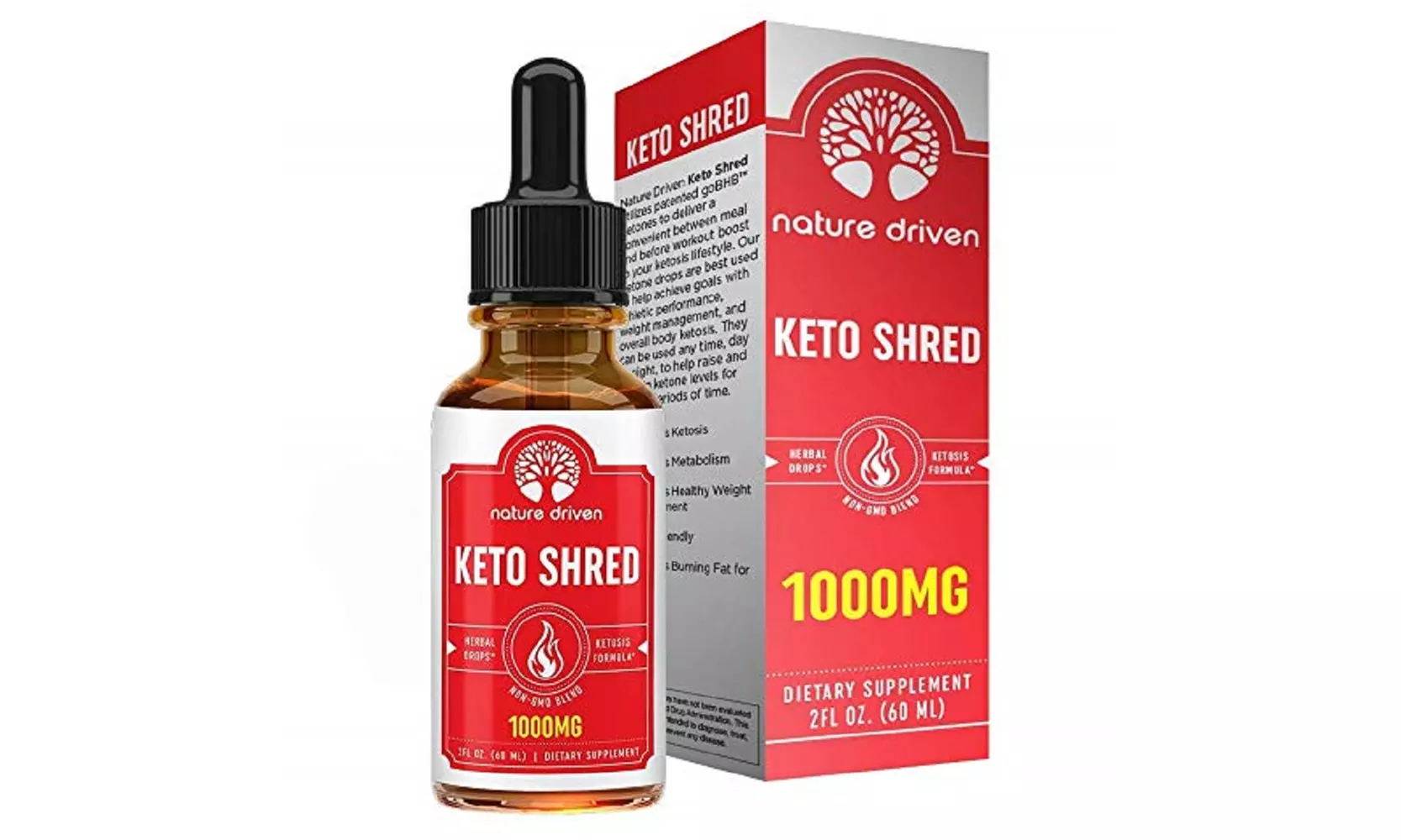 Shark Tank Keto Shred Drops - 1,000mg Of goBHB!! Boost Metabolism and Energy - Primary Image