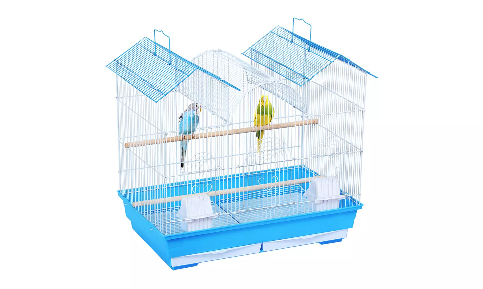 23'' Triple Roof Bird Cage Portable For Cockatiels Bird Travel Cage - Primary Image