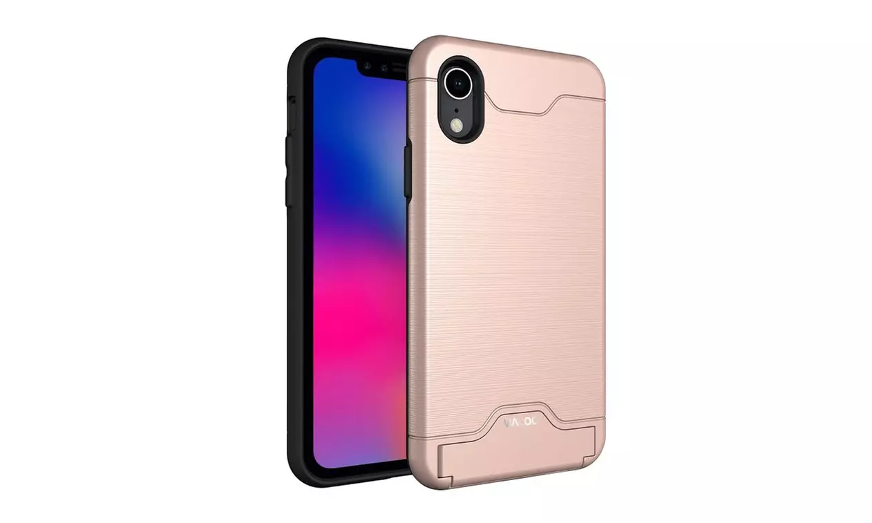 Waloo Brushed Kickstand Case for iPhones 