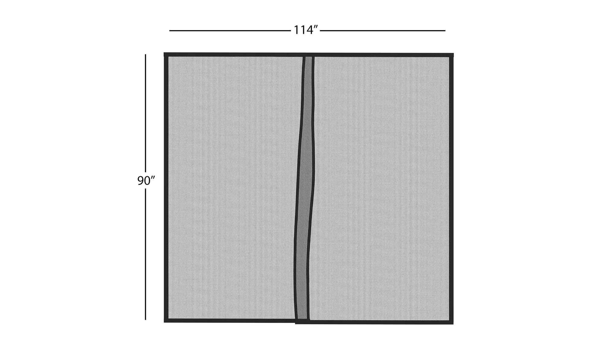 One Single Car Garage Door Screen Weighted Magnetic 9.5 x 7.5 Feet