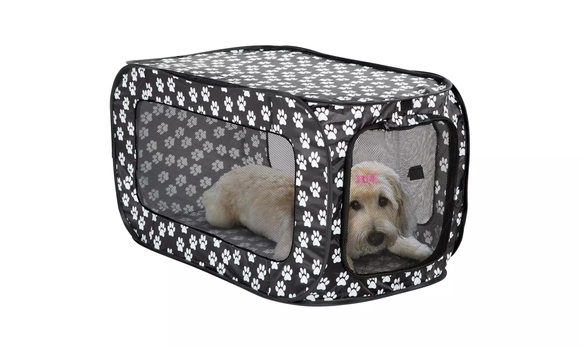 Pop Open Single Door Collapsible Soft Sided Dog Crate - Primary Image