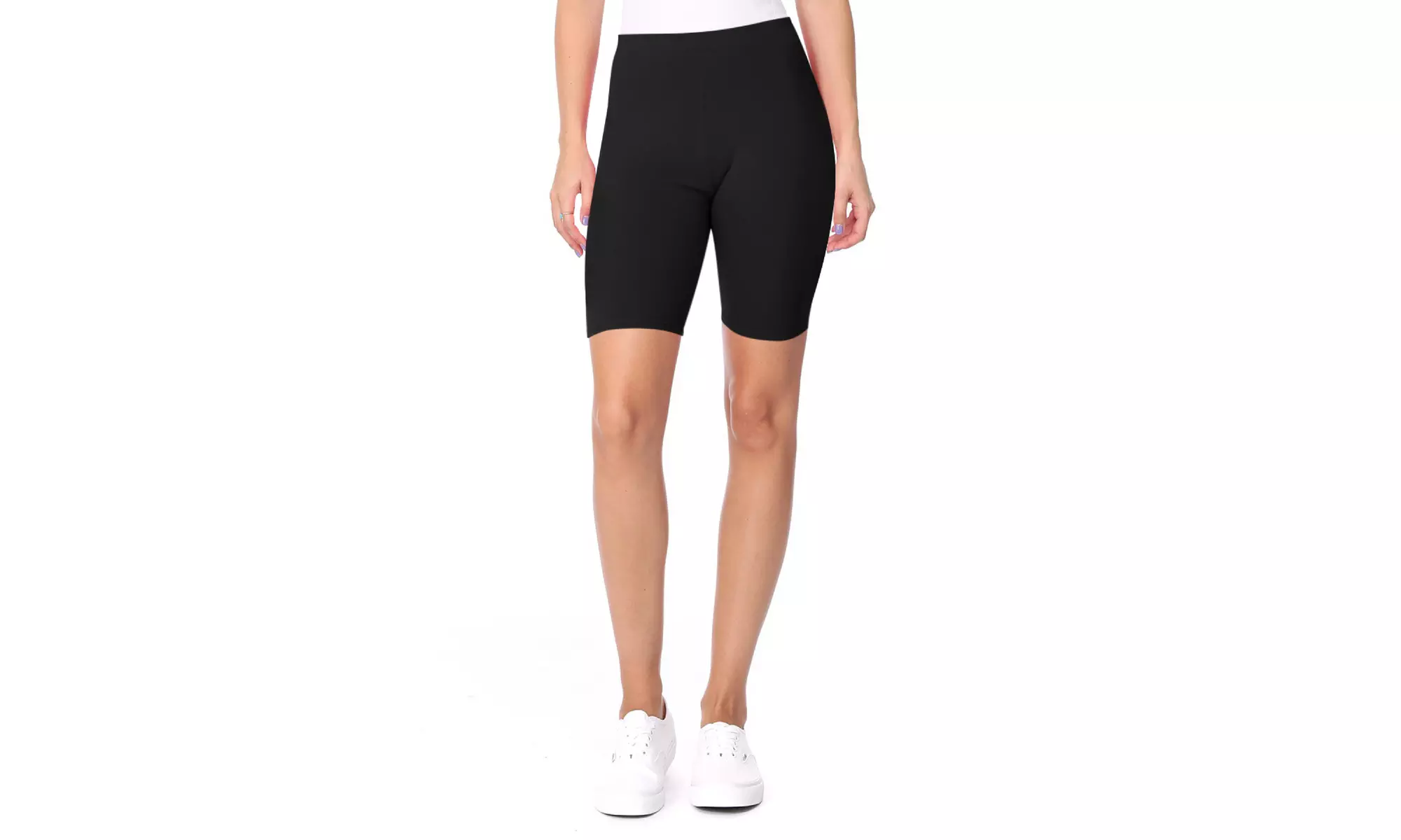 Women's Casual Seamless Elastic High Biker Shorts (Pack of 3)