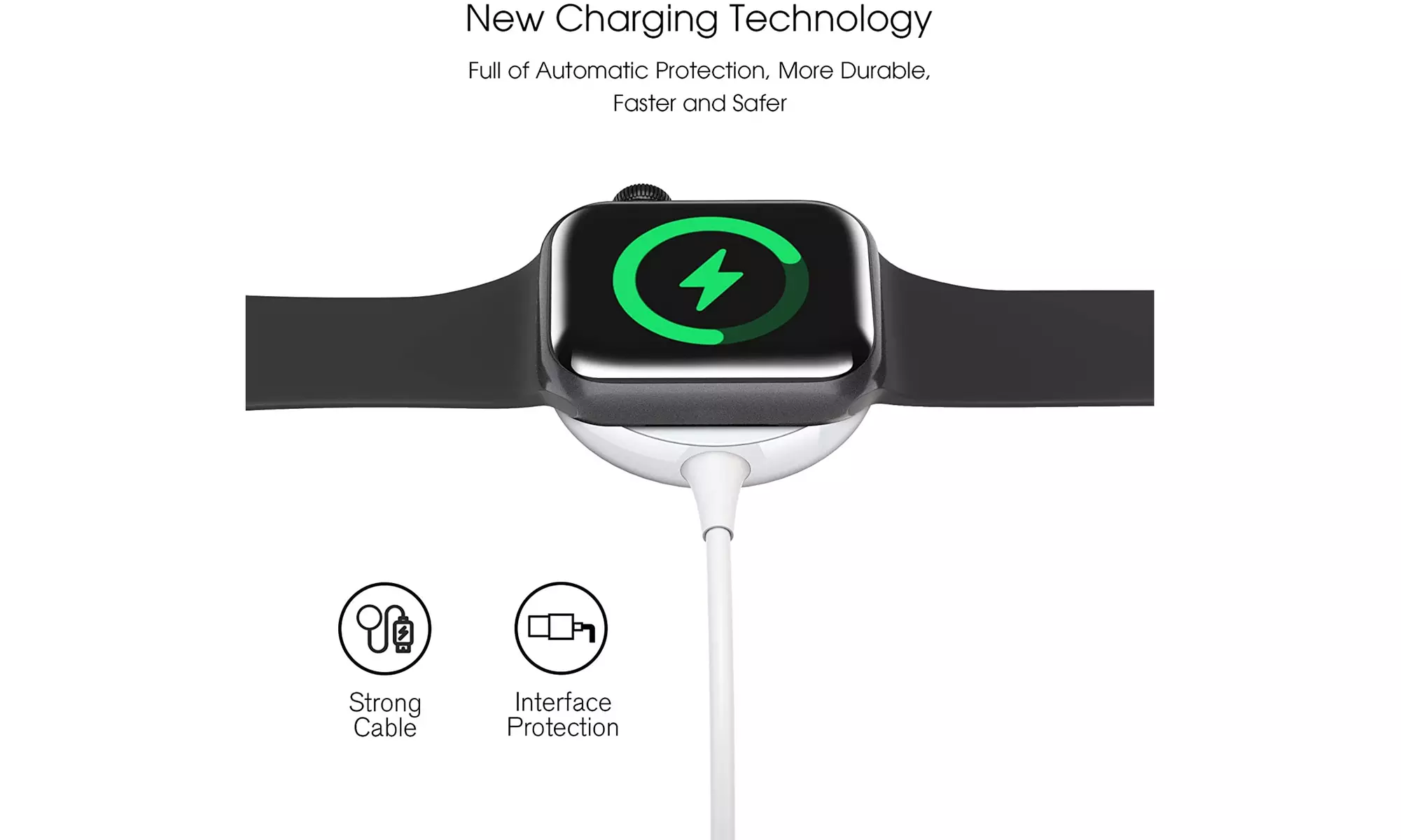 For Apple Watch Series 7,Se,6,5,4,3,2 Charger Magnetic Charging Cable(1M)