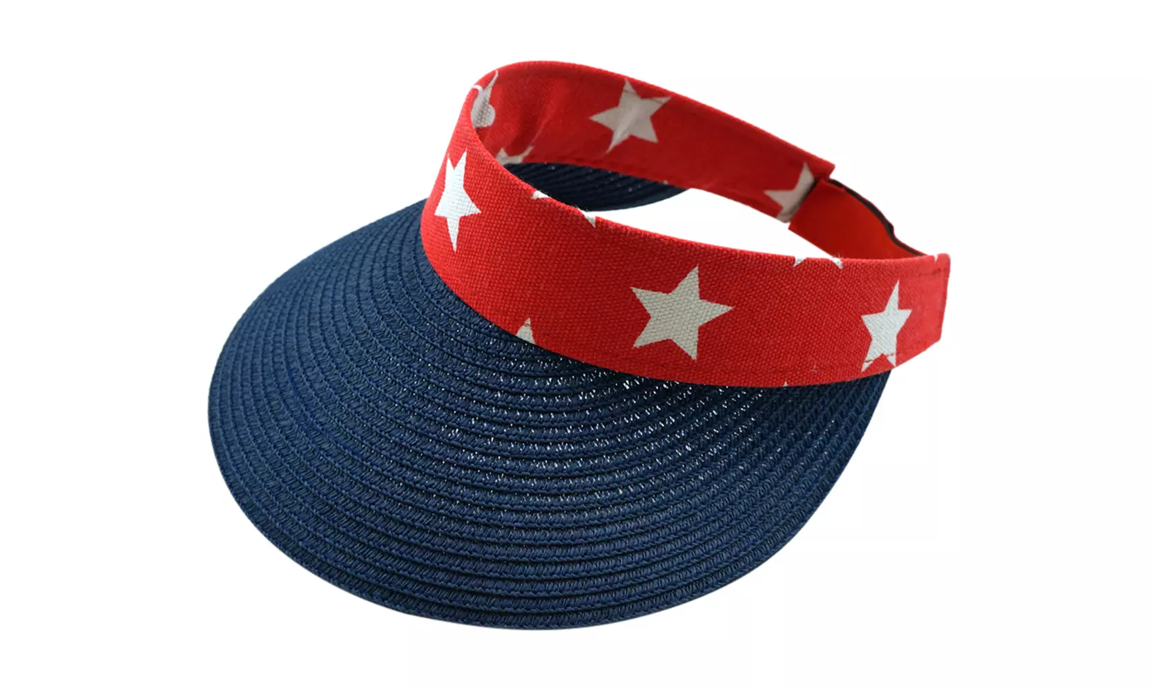 Riah Fashion's Straw Print Visors - Primary Image
