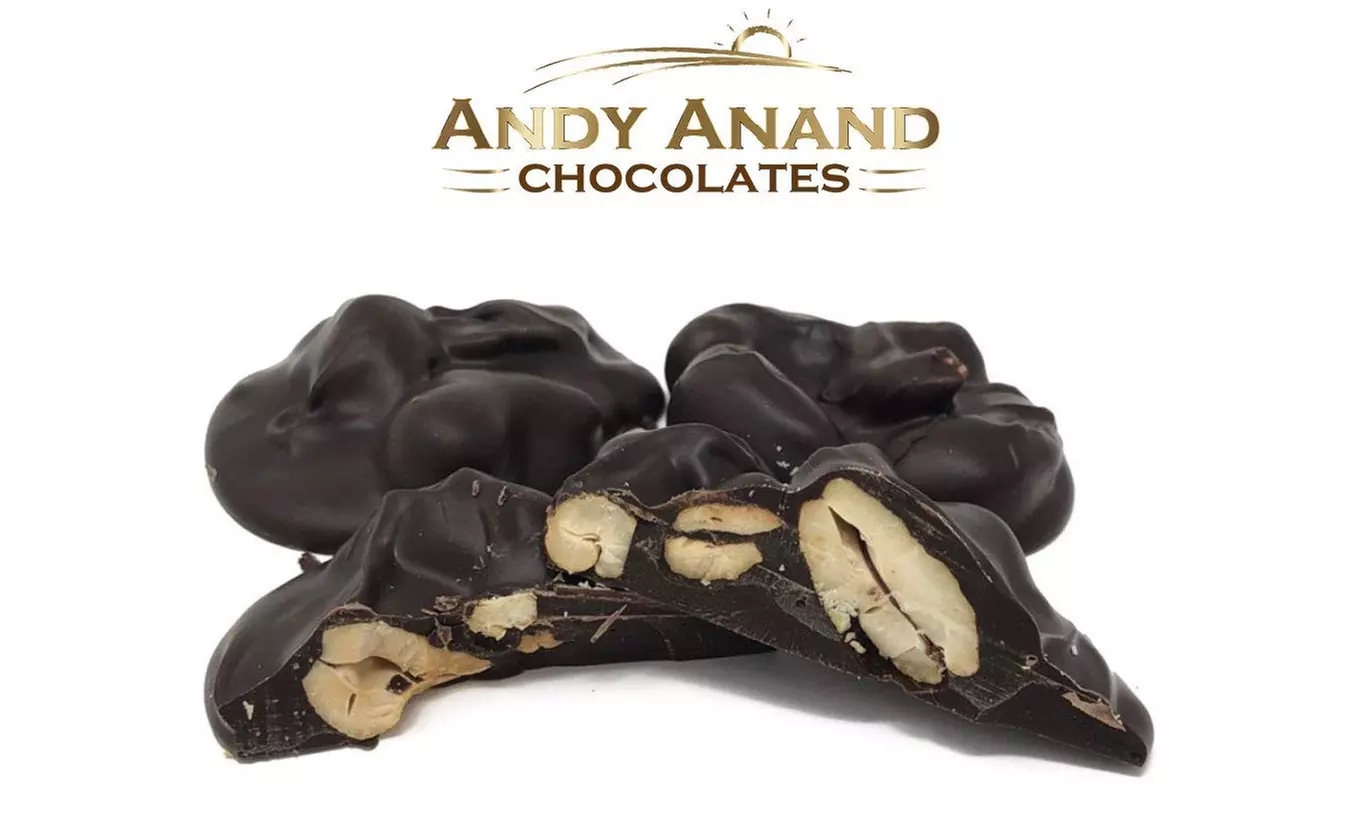 Andy Anand Old Fashioned Dark Chocolate Cashew Cluster Gift Box 1 lbs - Primary Image