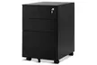 Costway Locking Filing Cabinet-Black,Pedestal Under Desk W/Wheels and Drawers - Second Medium