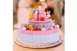 DIY 103 PCS Cutting Birthday Party Cake Toys Set With Candles Fruit Dessert - Second Medium