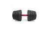 Weight Dumbbell Set 66 LB Adjustable Cap Gym Barbell Plates Hand Body Workout