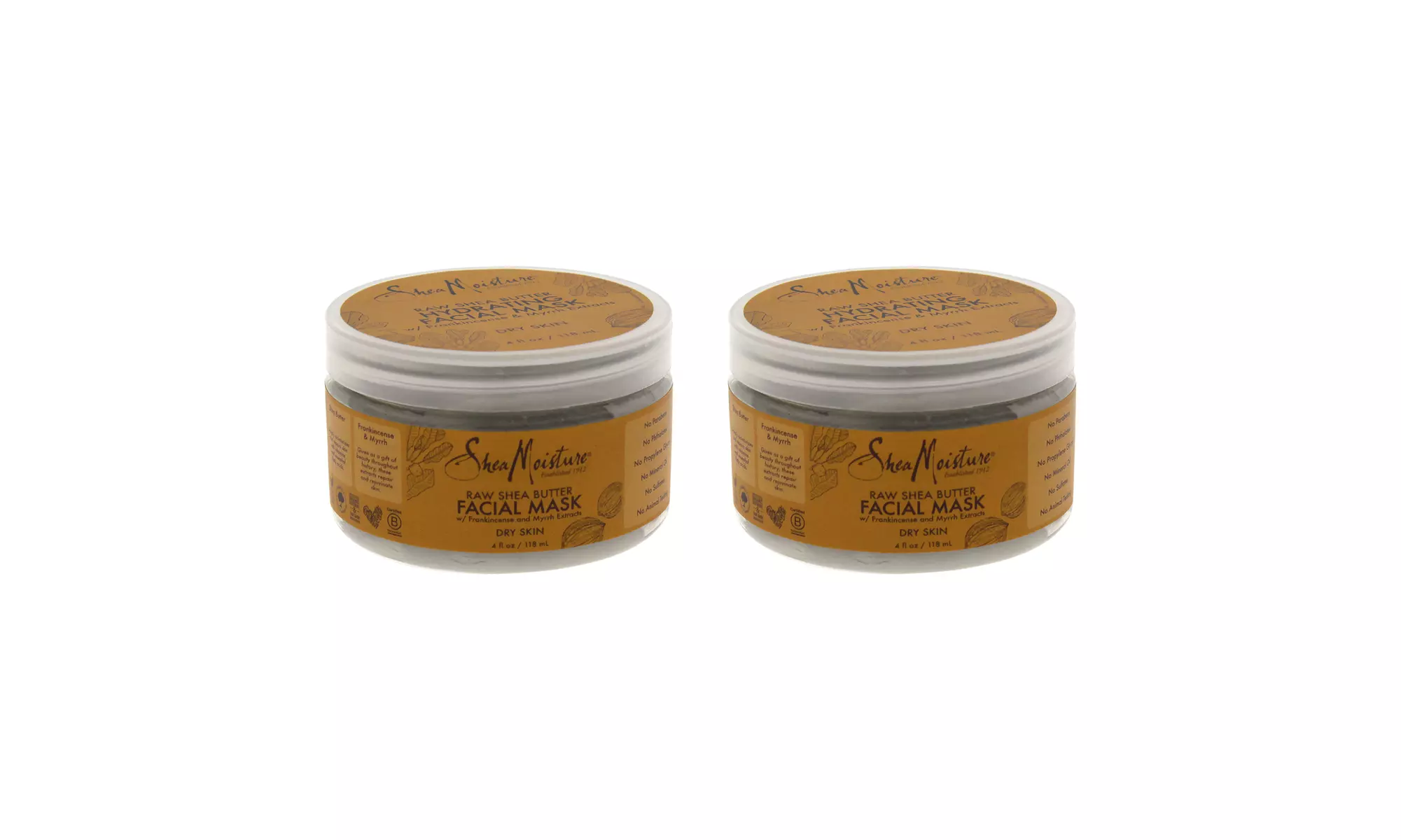 Shea Moisture Raw Shea Butter Facial Mask - Pack of 2 - Primary Image