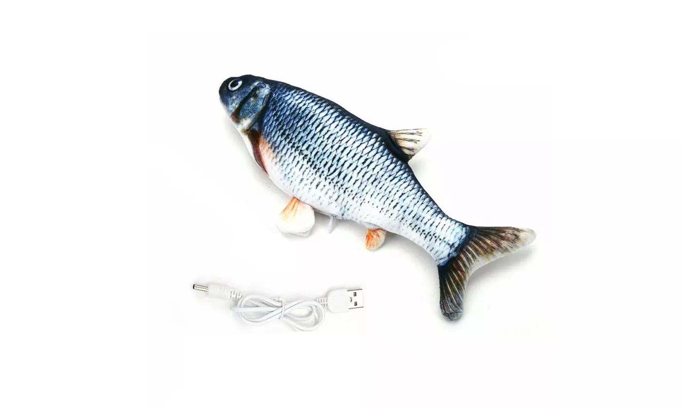 Electric Realistic Interactive Dancing Jumping Fish Pet Toy - Second Medium
