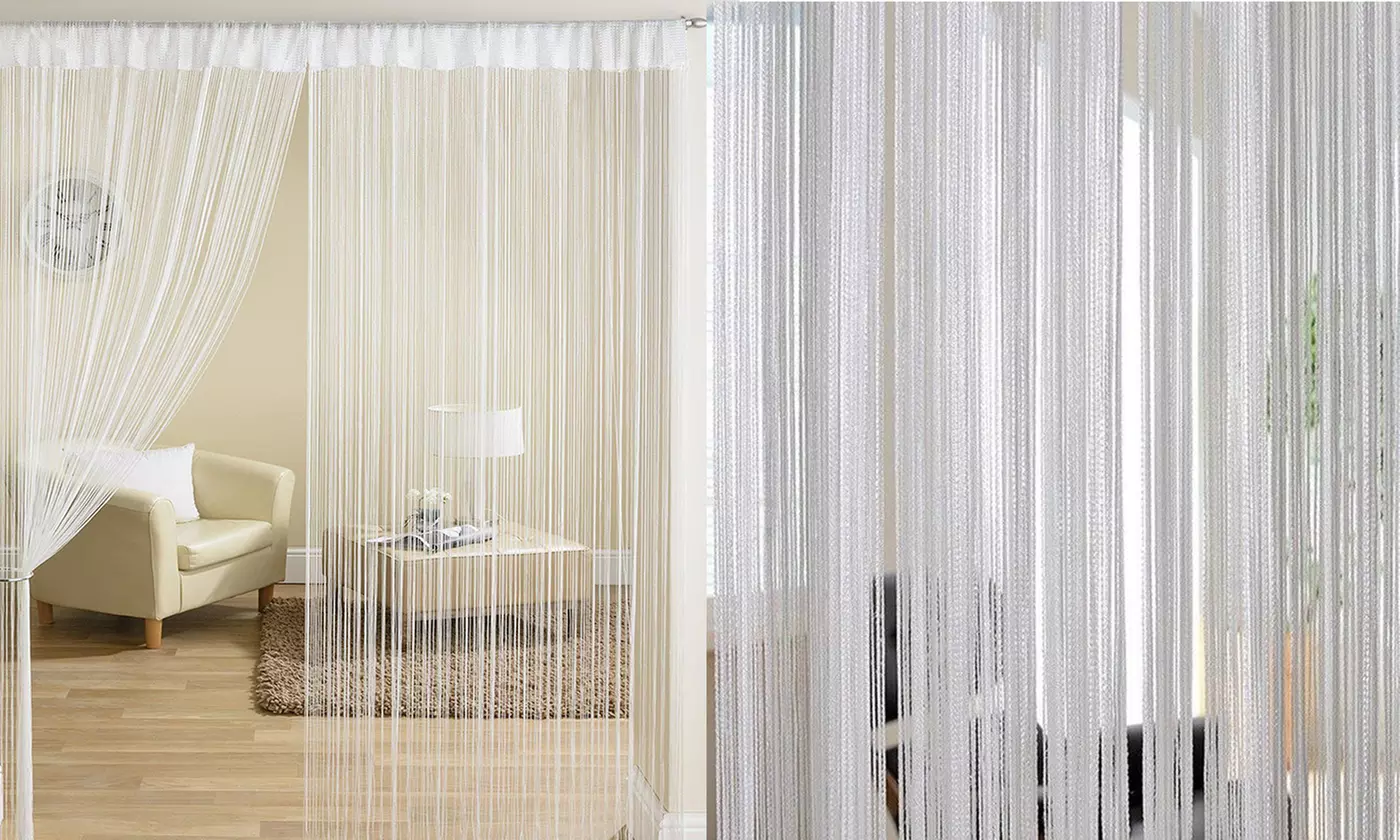 String Door Curtain Window Panel Tassel Fringe Curtains Home Decor 79x 38 inch