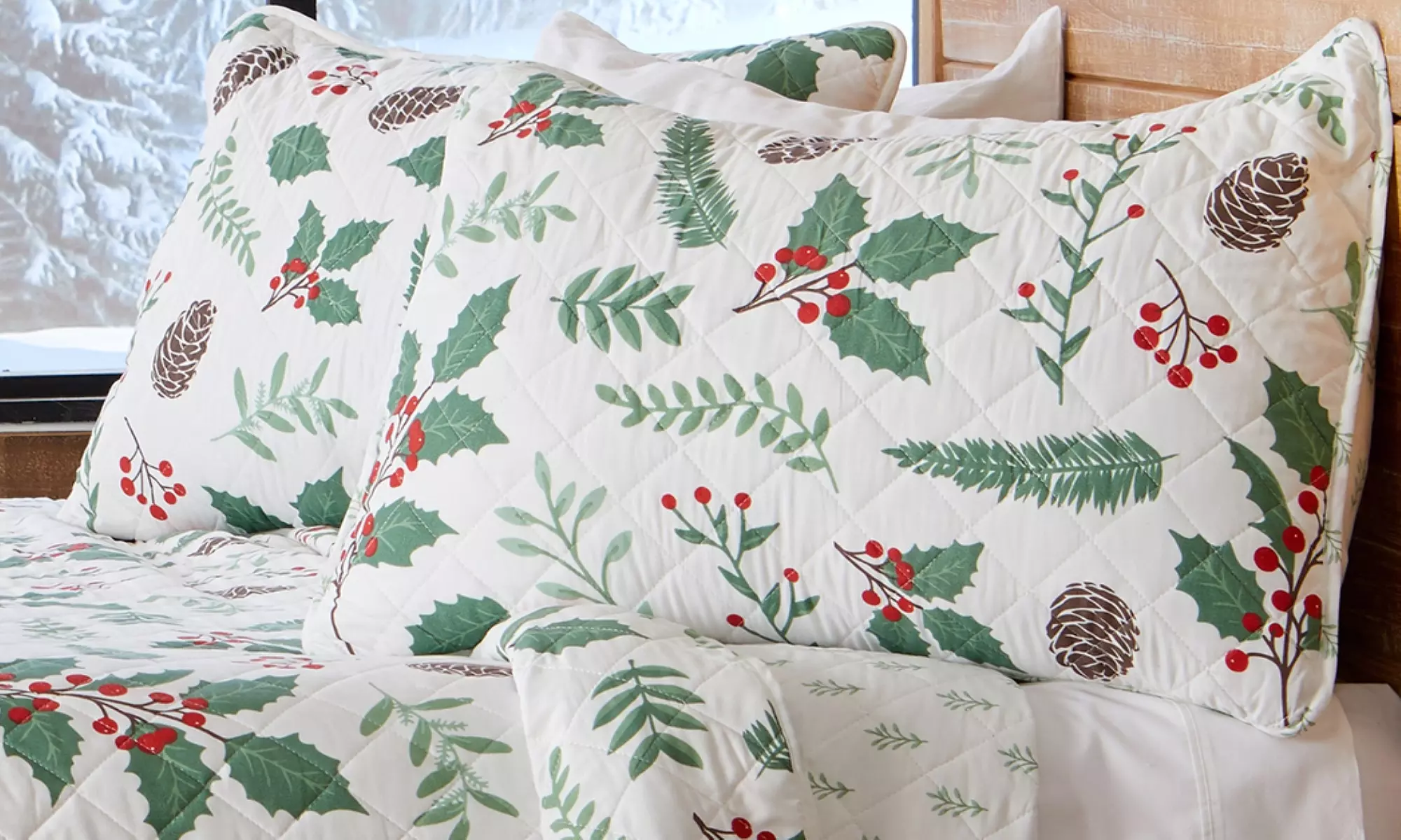 Premium Reversible Holiday Quilt Set (2- or 3-Piece) - Primary Image