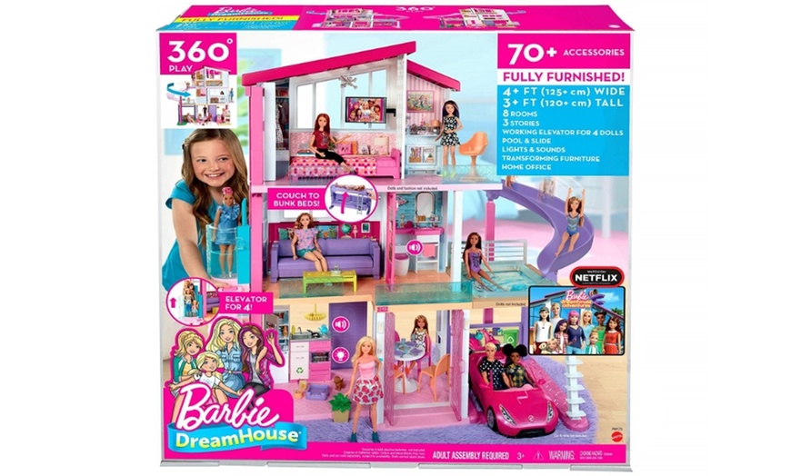 Barbie dreamhouse fully clearance furnished