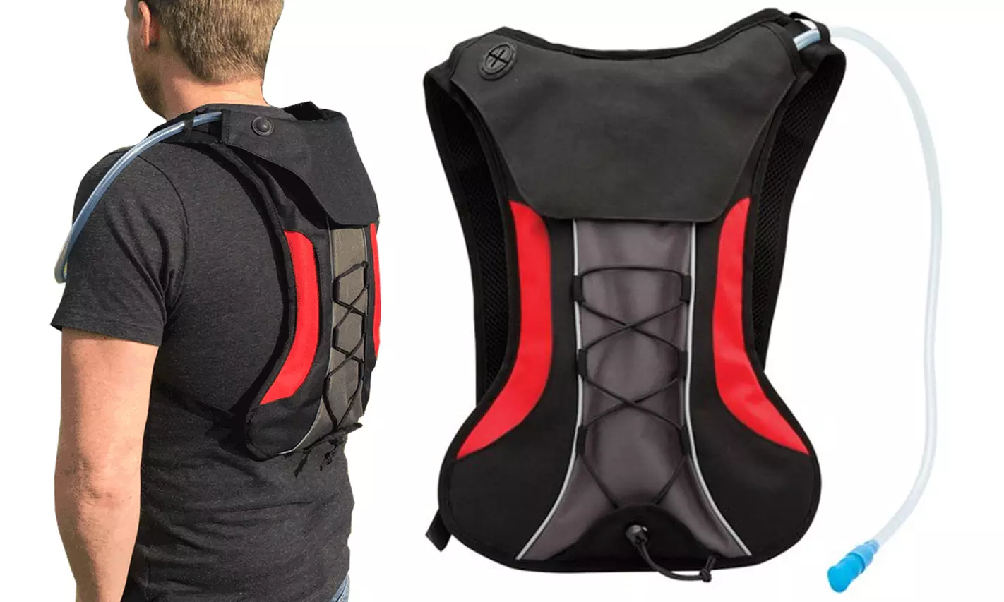 2L Hydration Pack Adjustable Shoulder Chest Straps Camping Outdoor Hiking Bag - Primary Image