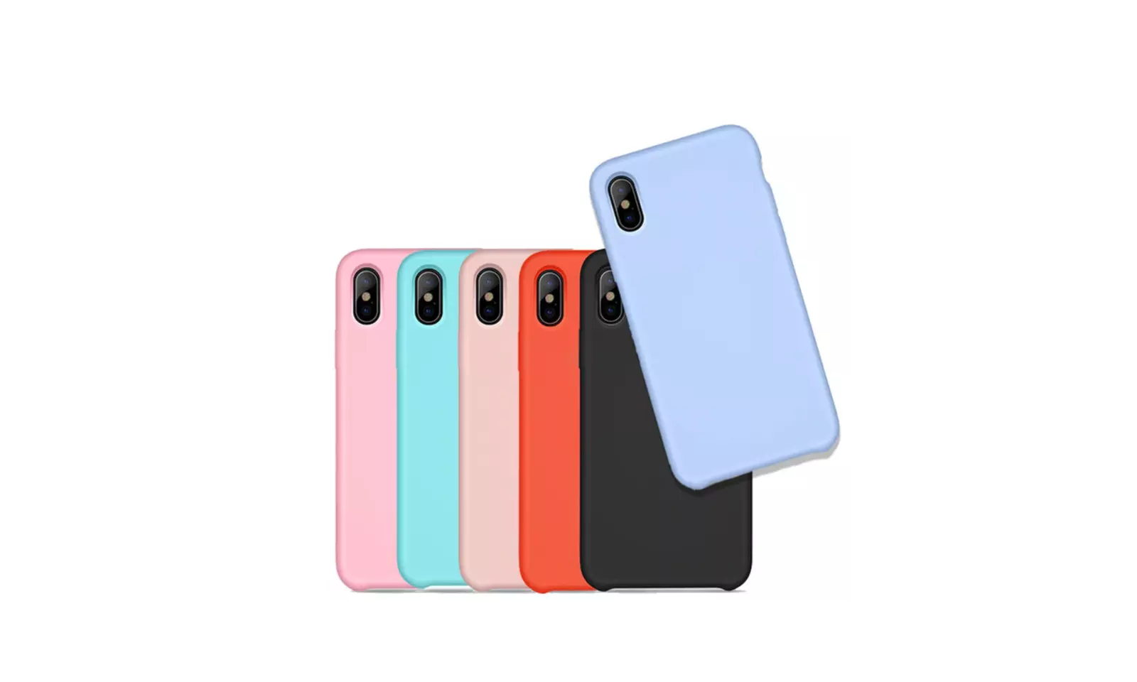 Silicone and Microfiber Case For iPhone XS, XR, XS Max - Primary Image