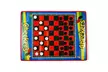 Dimple 2 Player Life Size Checkers Mat/Board with Big Black & White Checker - Second Medium