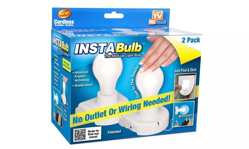 As Seen on TV Insta Bulb Battery Operated Stick On Light (2-Pack) - Primary Image