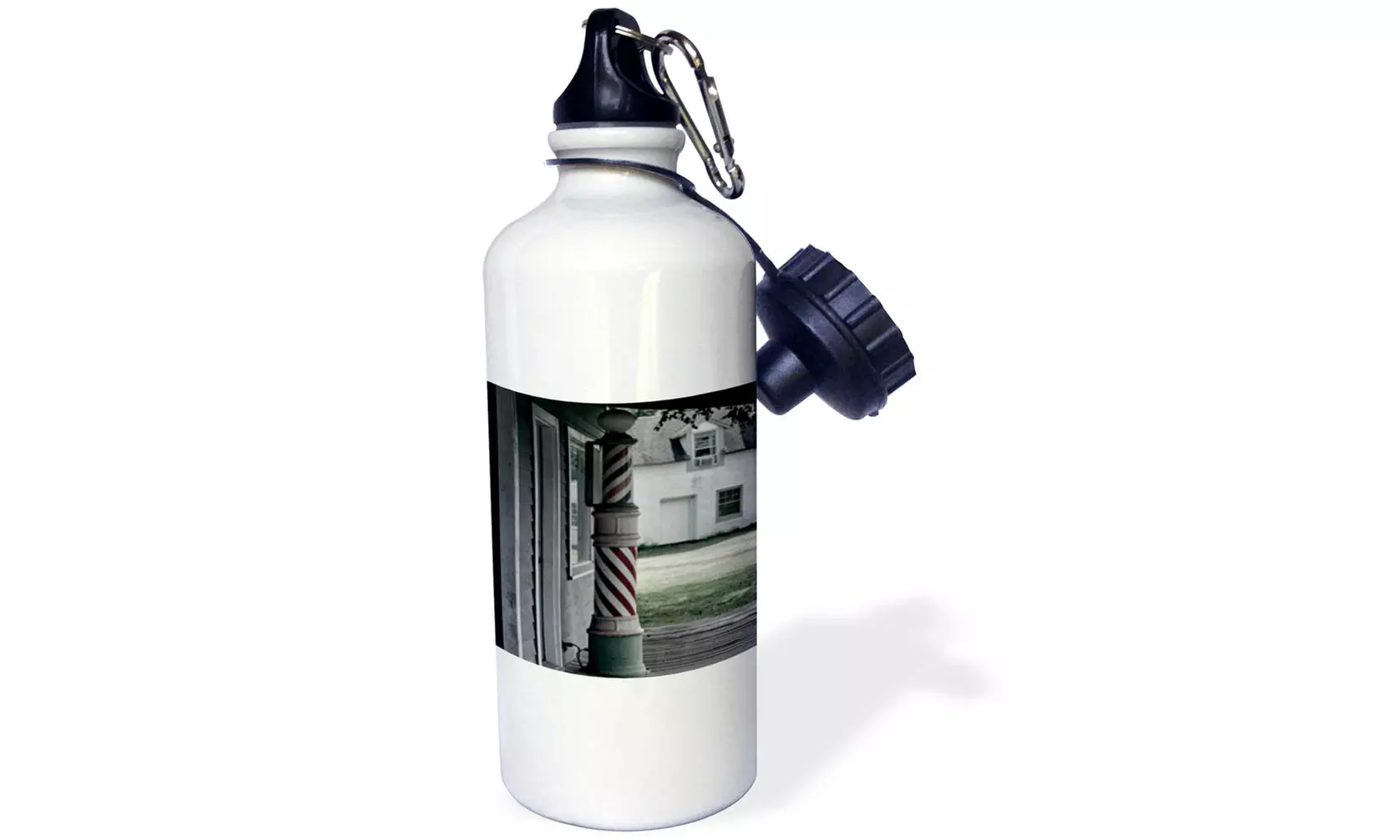  Water Bottle Photo of an old barber shop poll  - Primary Image