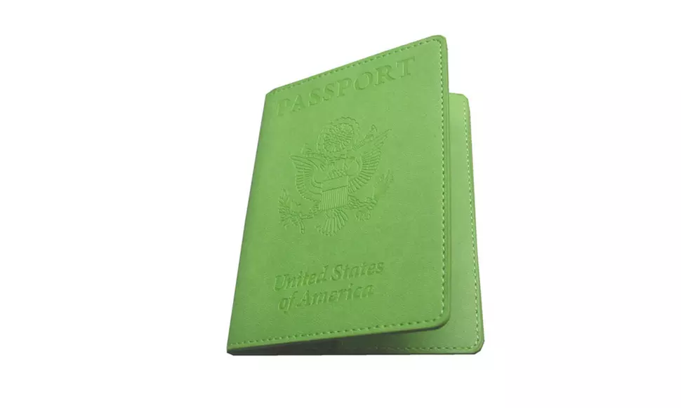 Slim Passport Card Holder Cover Faux Leather Travel Wallet