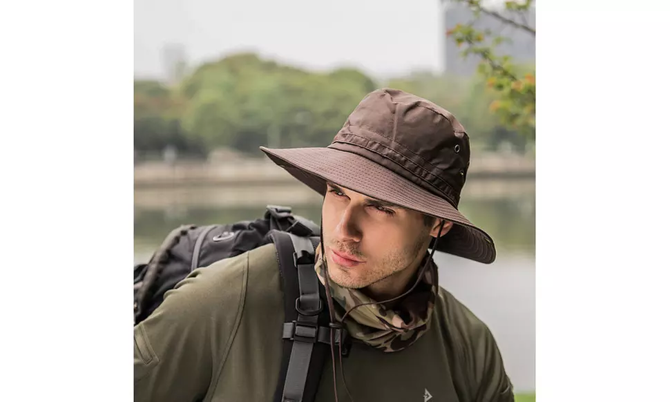 Bucket Hat Outdoor Cap Wide Brim Sun Boonie Fishing Hat for Men and Women