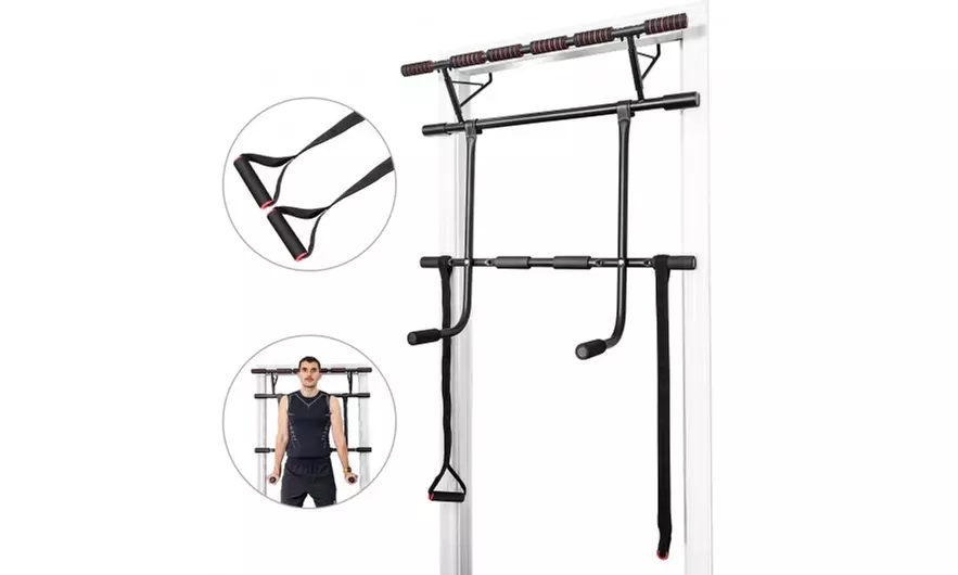 Pull Up Bar Doorway Trainer Chin Up Bar with Dip Bar  - Primary Image