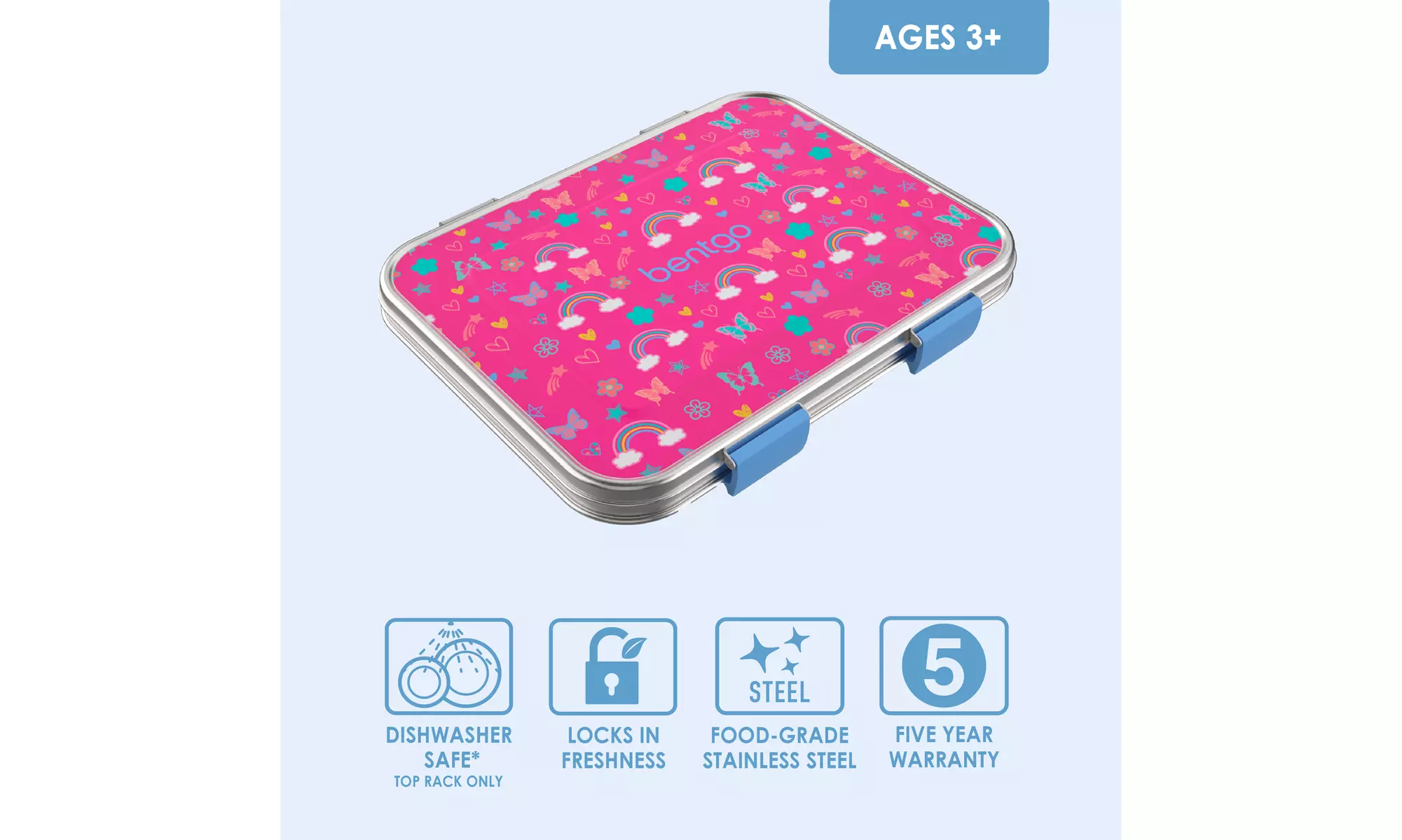 Bentgo Kids Stainless Steel Leak-Resistant Lunch Box