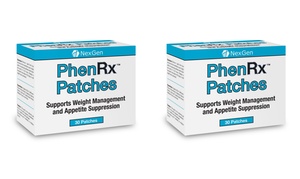 PhenRX Topical Weight Loss Patches 2 Pack 60 day supply