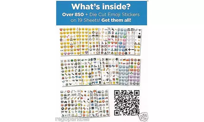 NEW Original Emoji Sticker Pack 912 Die Cut Stickers iPhone Instagram Twitter - Primary Image