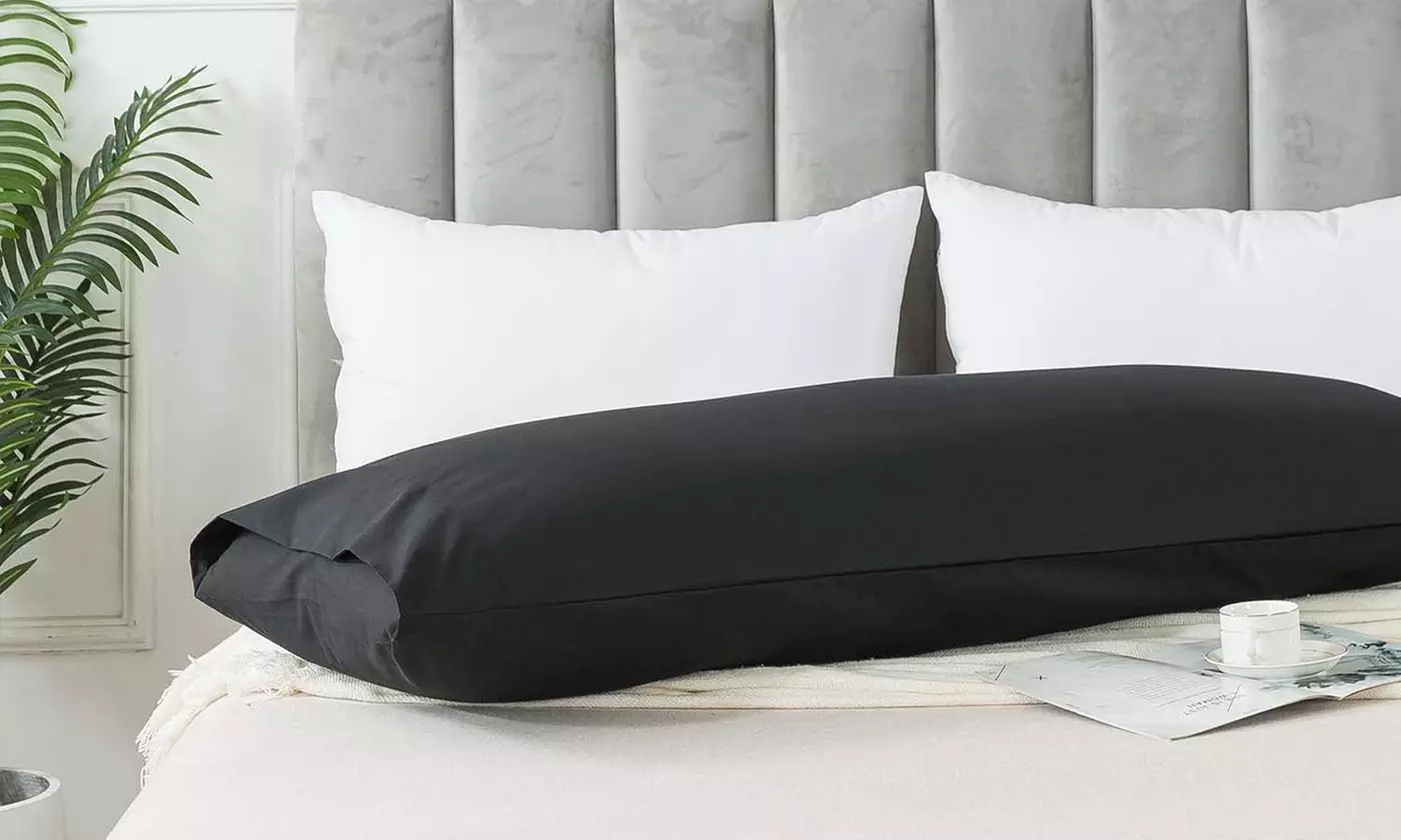 Body Pillow Cover Cotton Fabric Envelope Closure Long Body Pillow Pillowcase