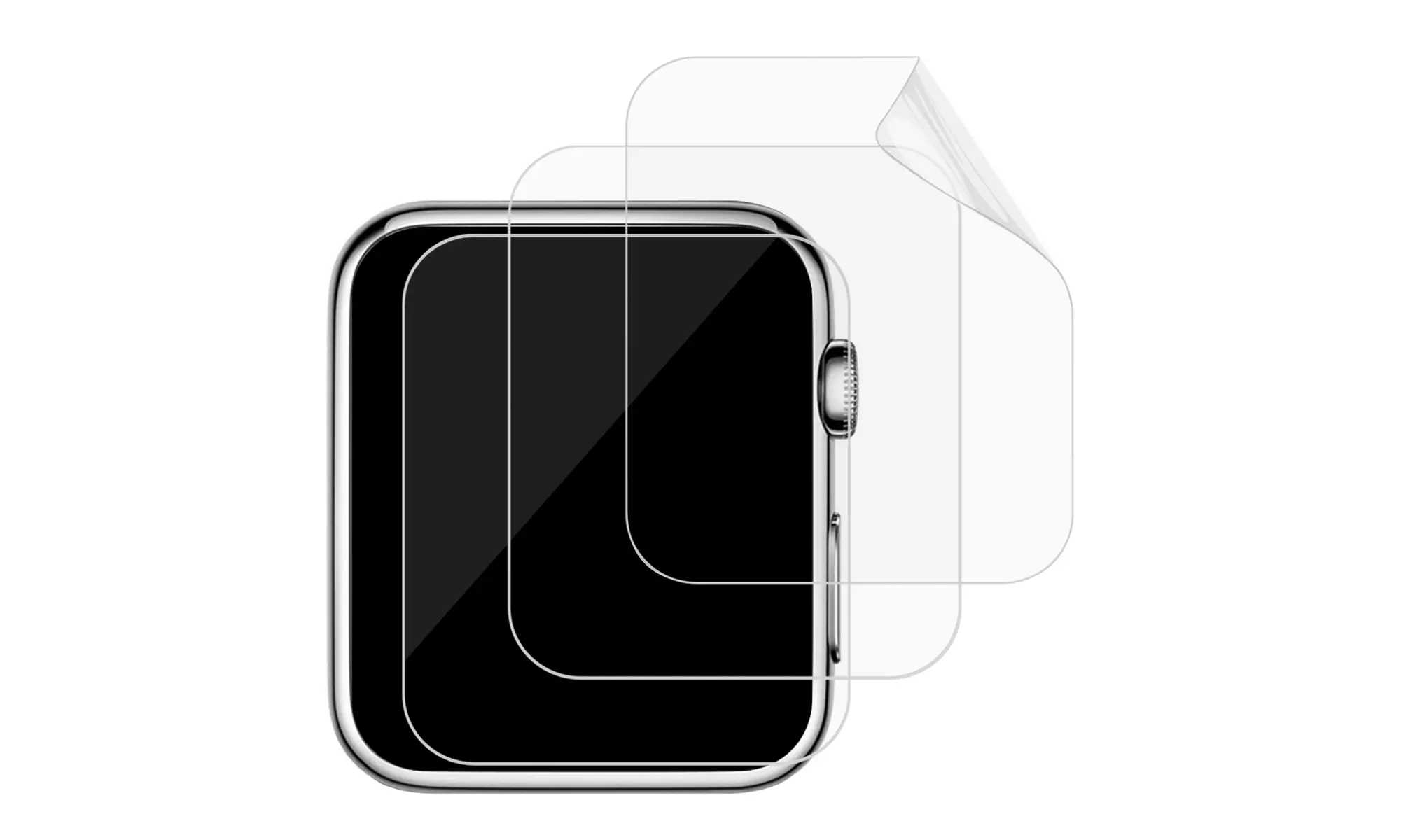 JETech 2-Pack Screen Protector for Apple Watch 38mm Series 1 2 3, NOT Series 4/5 - Primary Image
