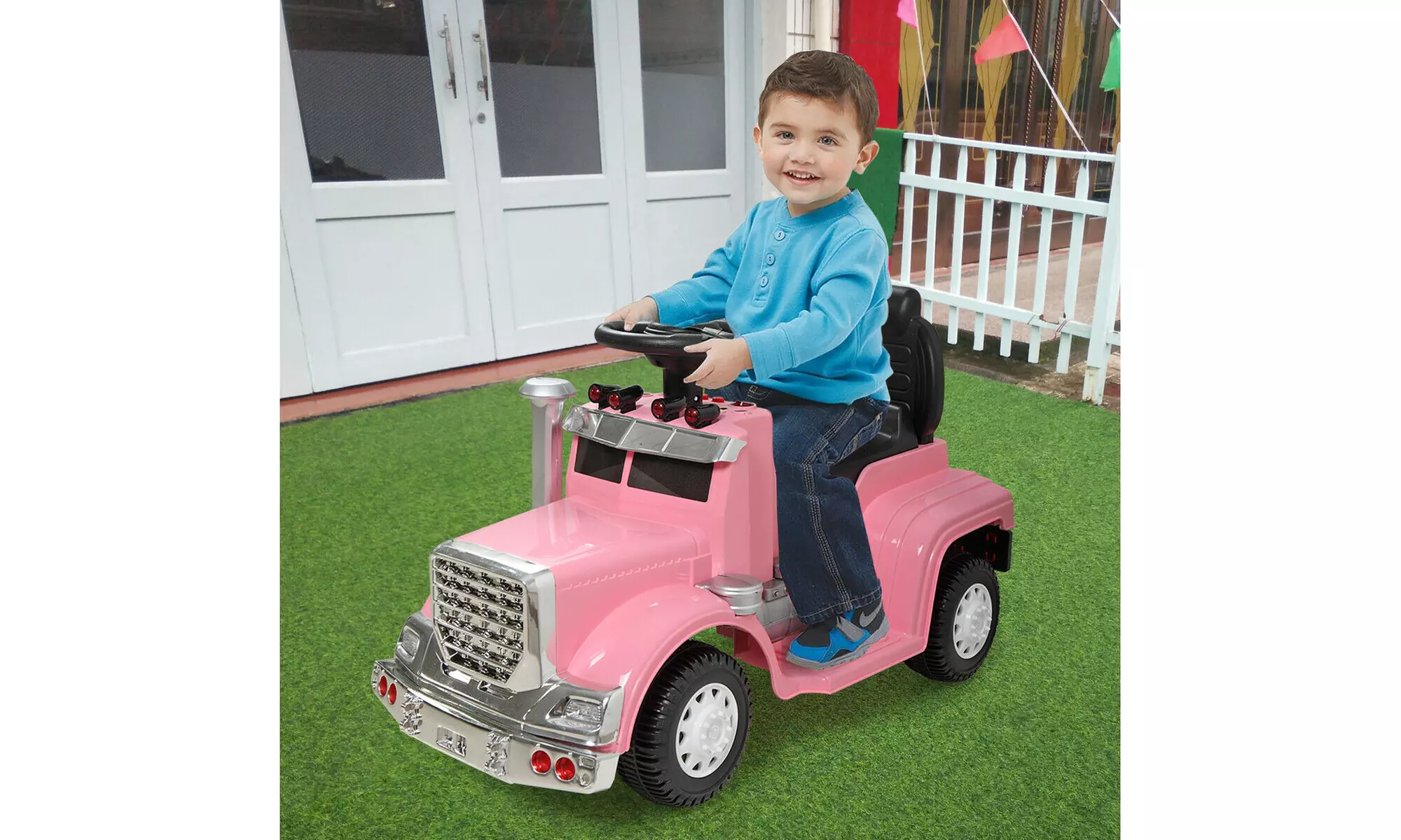 Kids 6V Power Electric Cars Toy, Ride-On Truck for Children Child, With MP3 - Primary Image