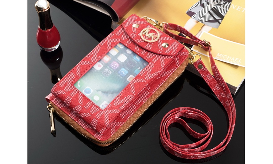 Image 17: Michael Kors Leather Crossbody