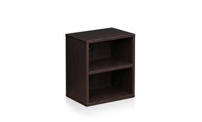 Furinno Indo FLS-4030EX 3-Tier Petite Audio Video Display Shelf, Espresso