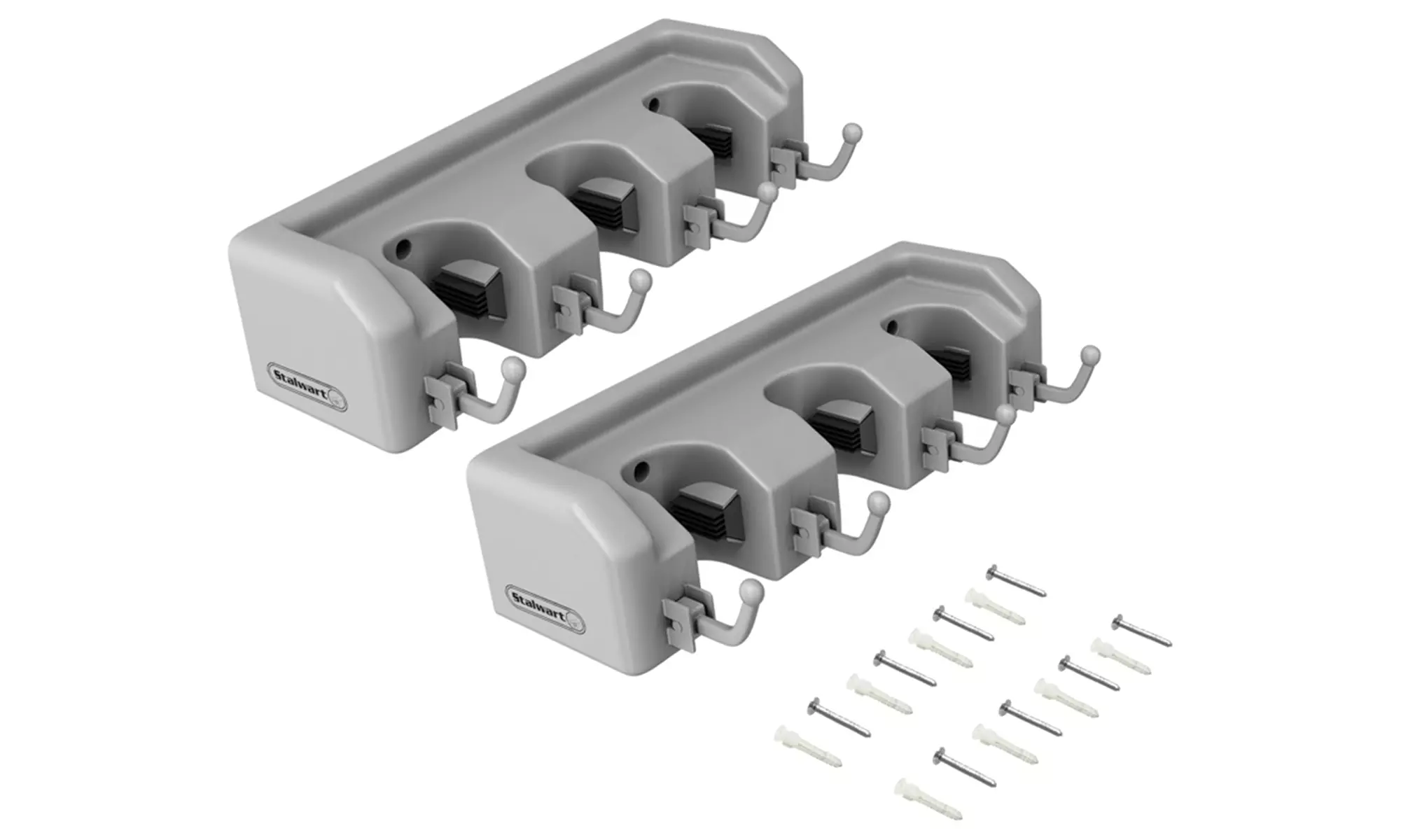 Tool Holder with Hooks- Wall Mounted Organizer for Garage