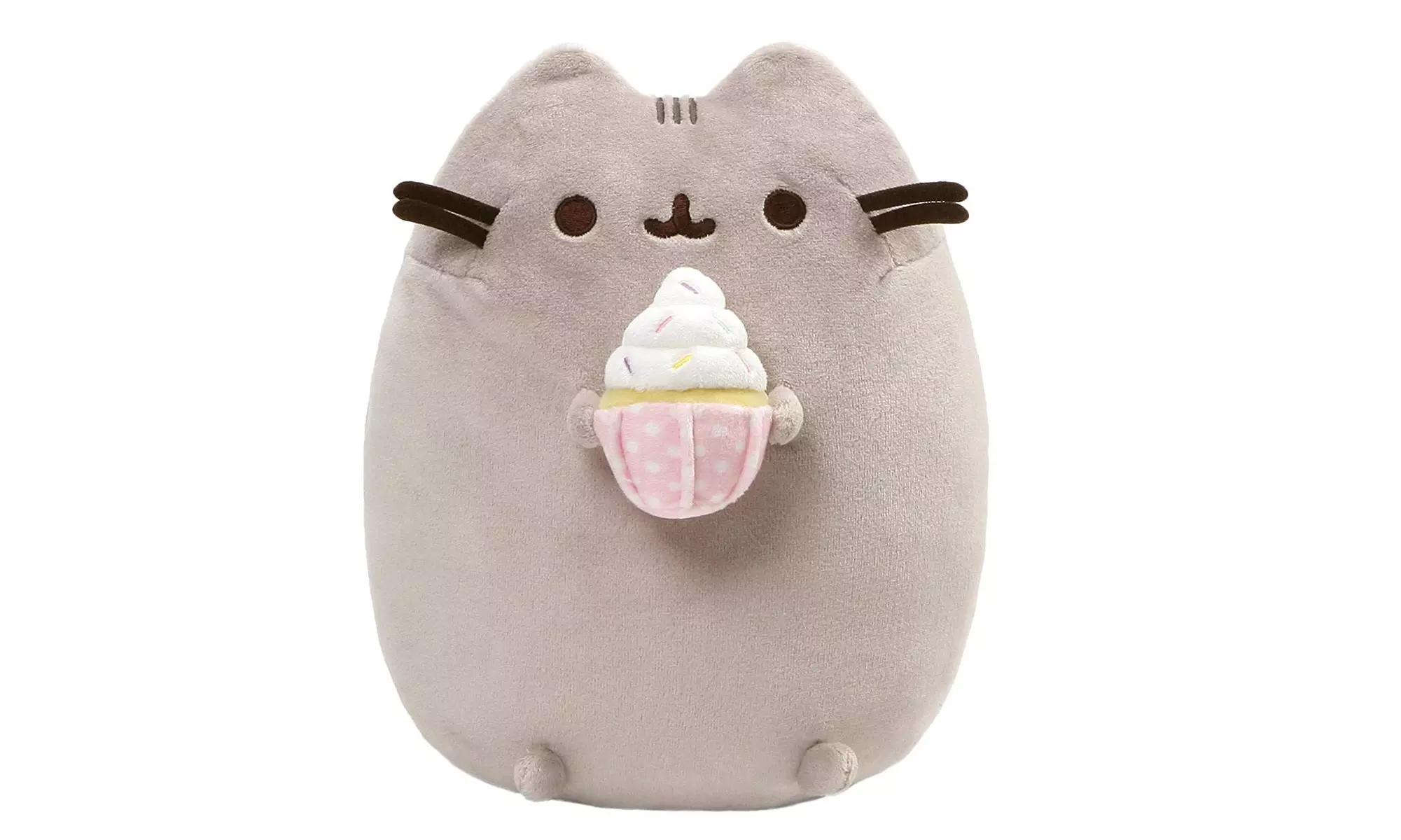 GUND Pusheen Snackables Sprinkled Cupcake Cat Plush Stuffed Animal, Gray, 9.5" - Primary Image