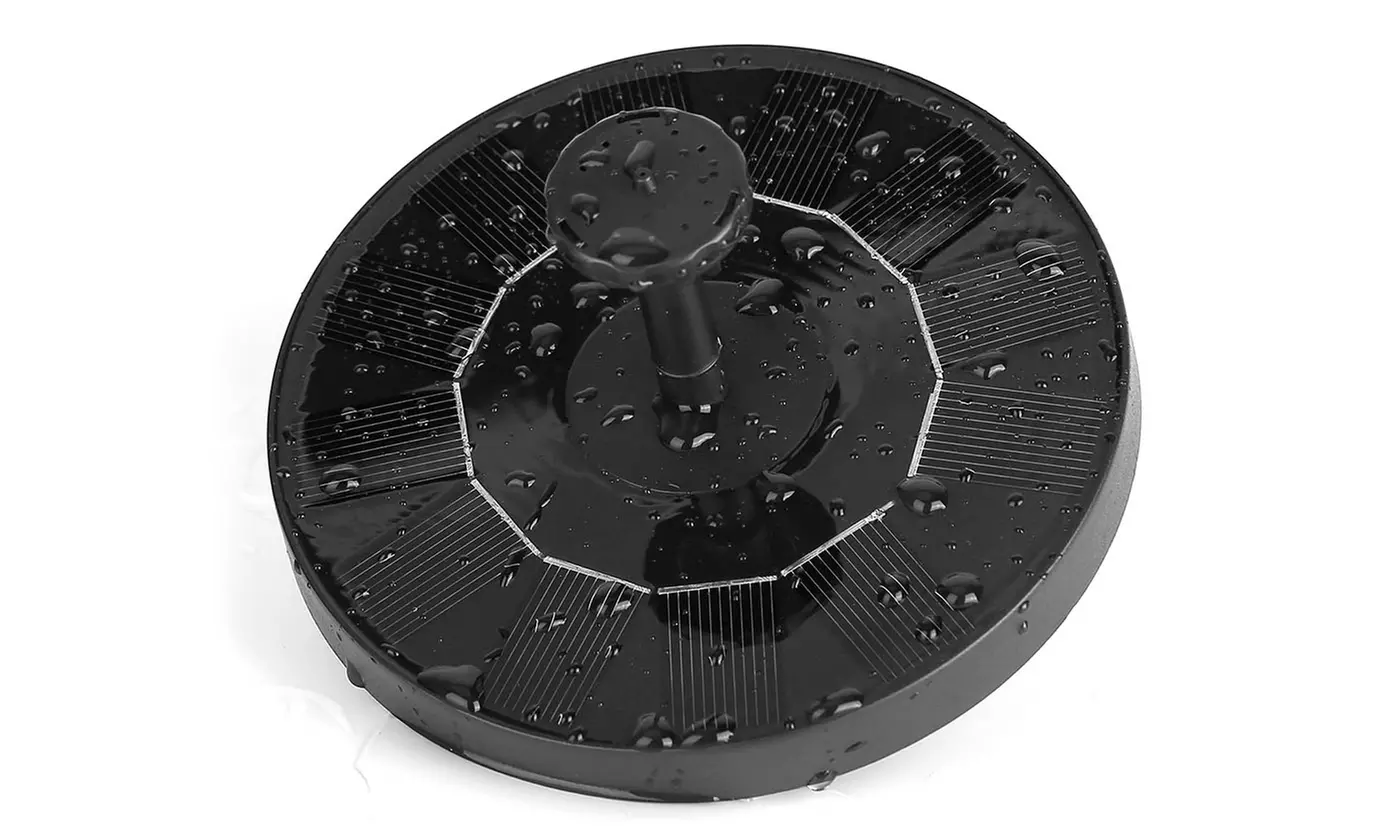 SolarEK Solar Powered Fountain Pump Floating Bird Bath Pond Pump w/ 6 Nozzles