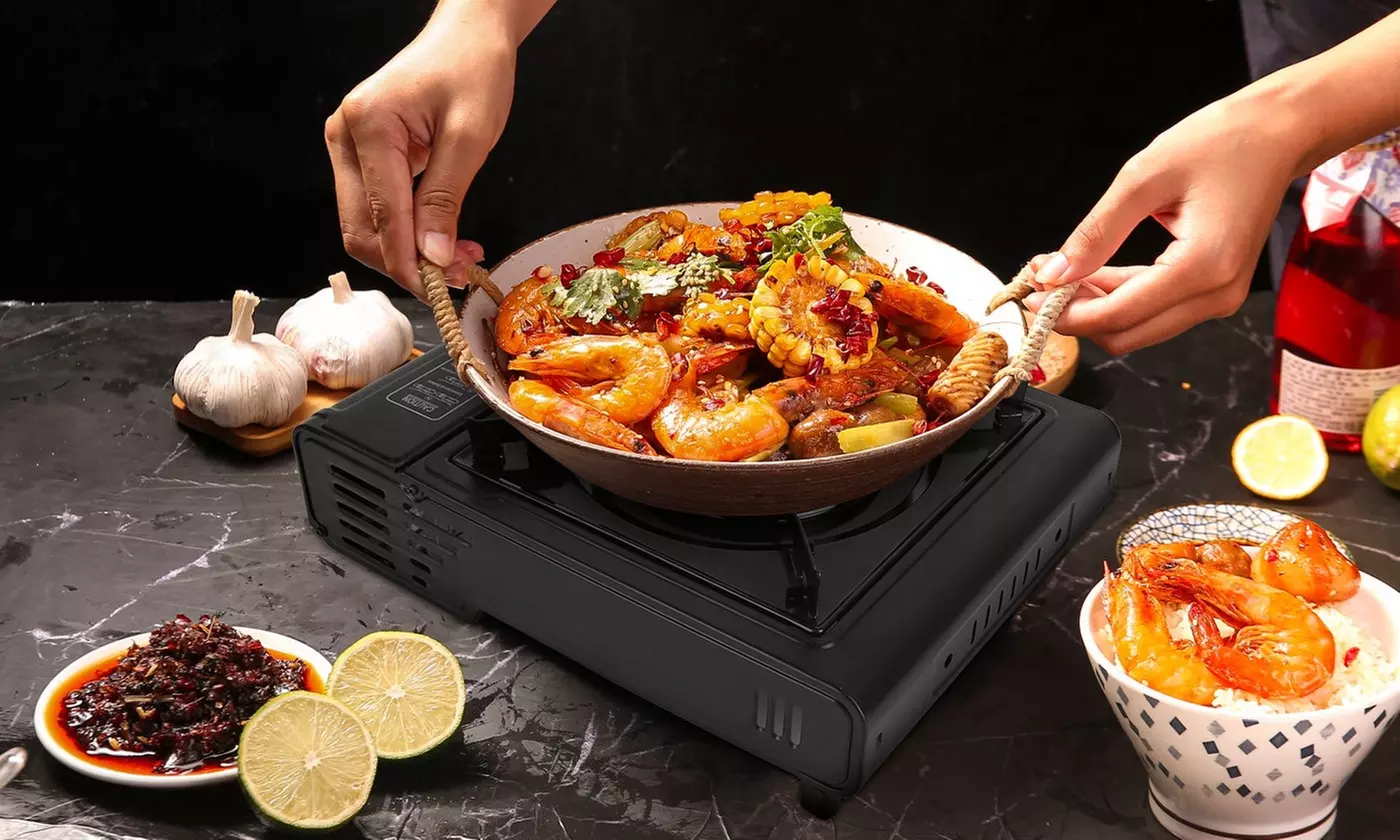 iMounTEK 3300W Portable Butane Gas Stove with Piezo Ignition and 8000BTU Burner