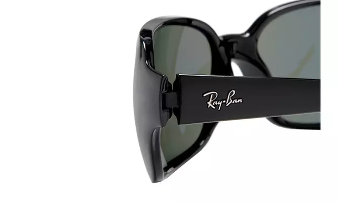 Ray-Ban Highstreet RB4068 601 60 With Black Frame & Green Classic G-15 Lenses - Second Medium