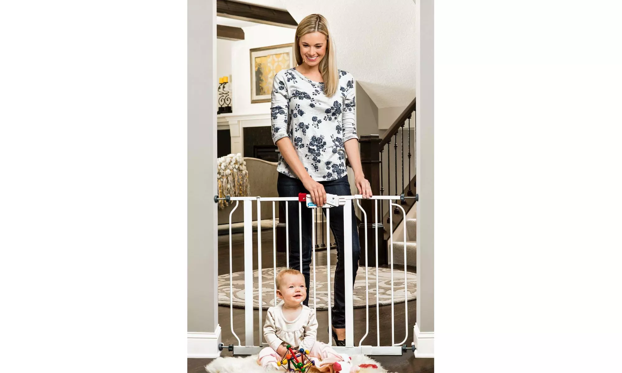 Regalo Easy Step 38.5-Inch Extra Wide Walk Thru Baby Gate - Second Medium