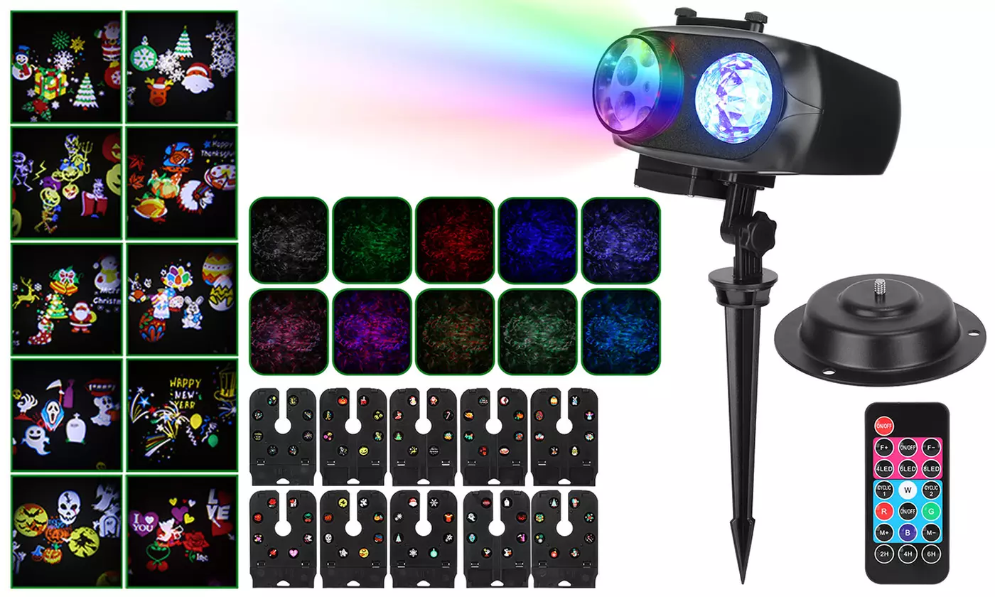 iMounTEK LED Holiday Projector Lights - Christmas Slide Theme