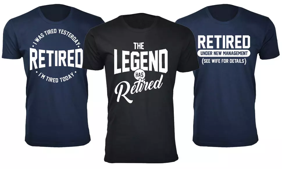 Men's Retired Themed T-Shirts - Primary Image