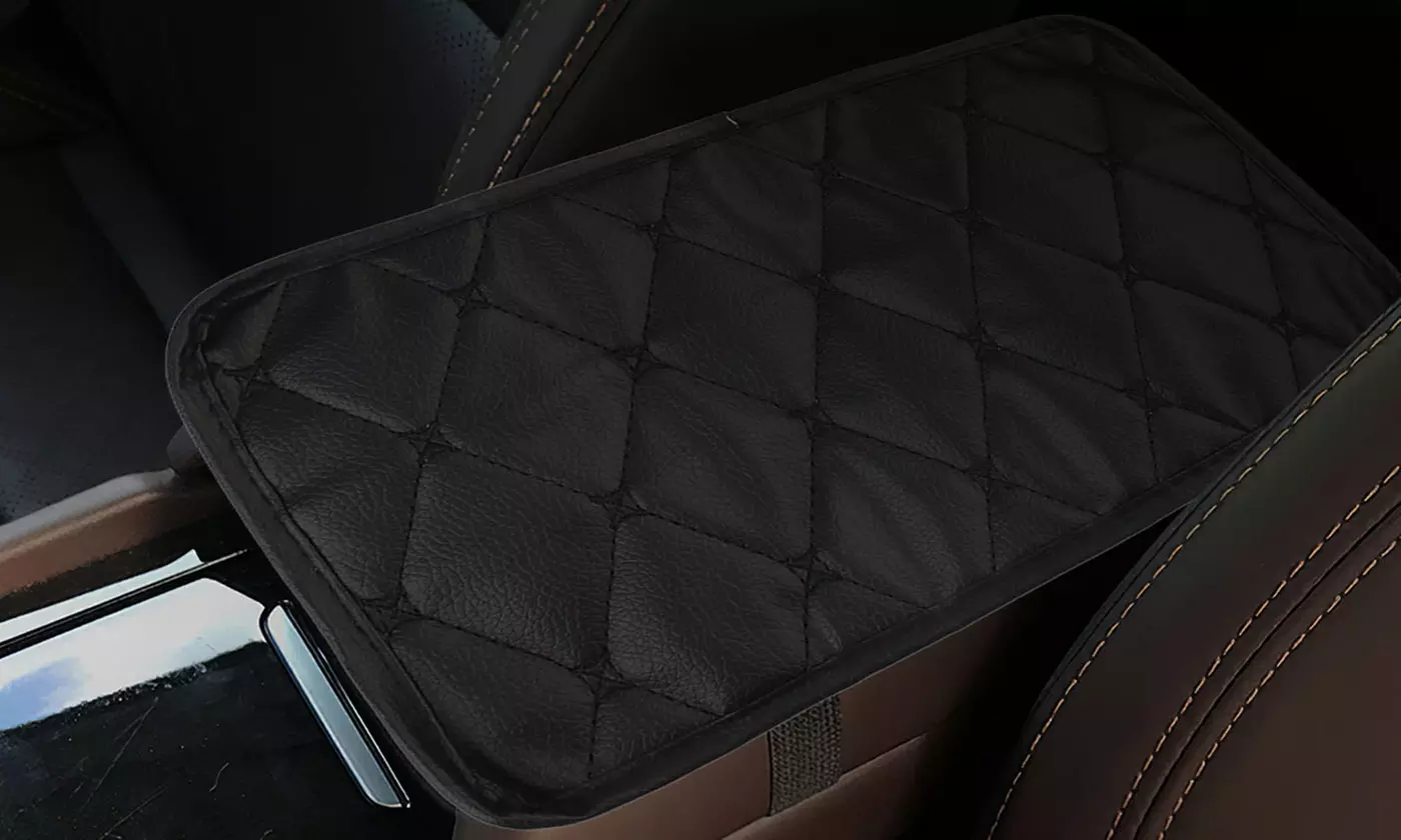 Auto Armrest Pad Cover Center Console Box PU Leather Cushion Mat Car Accessories