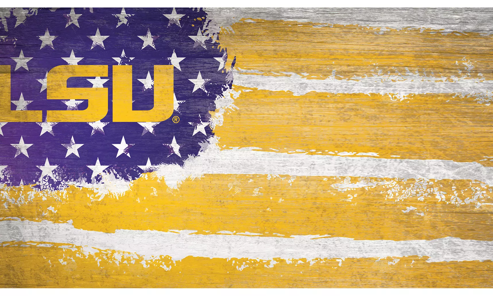 Fan Creations NCAA 6"x12" Distressed Flag Home Sign - Primary Image