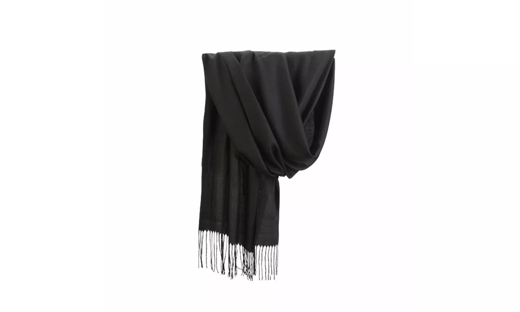 Oversized Cashmere Wool Shawl Wrap Solid Blanket Scarf 