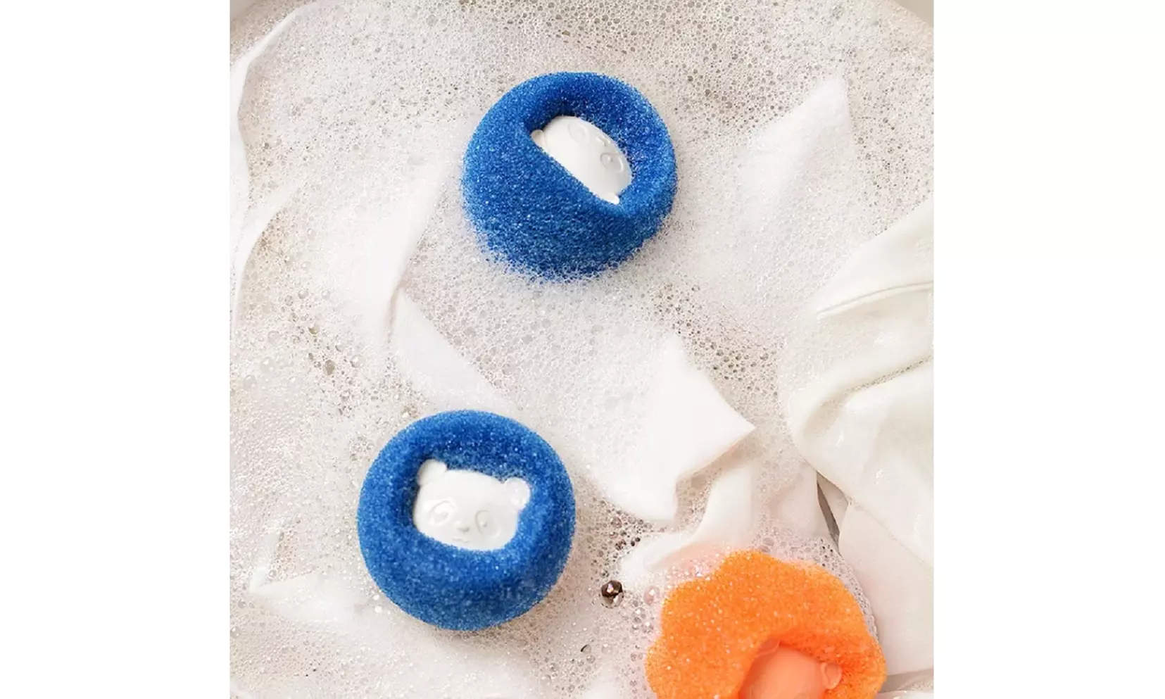 8 Ps Pet Hair Remover Ball-Reusable Laundry Sponge Dryer Anti-Winding Adsorption