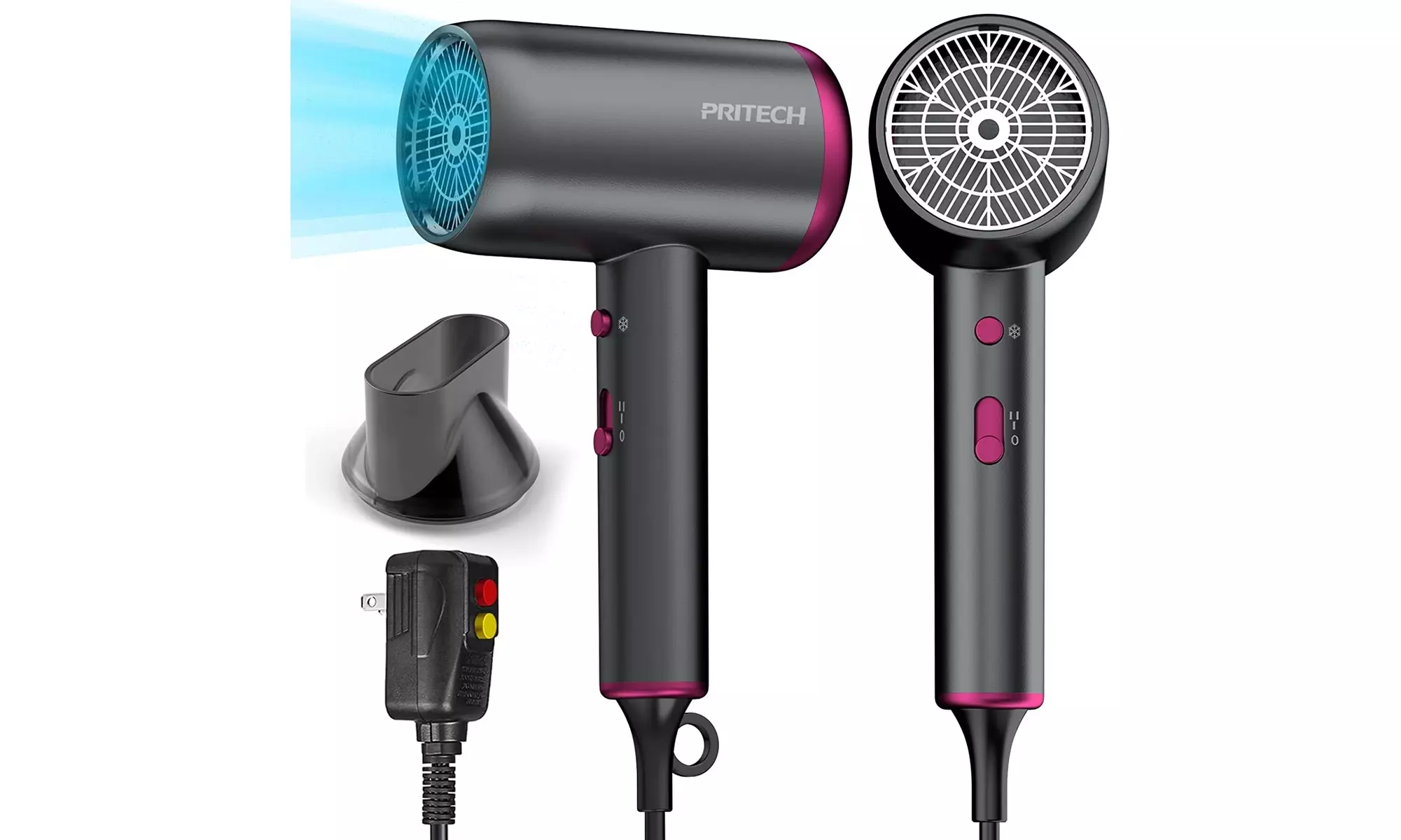 Ionic Hair Dryer, PRITECH 1875W Professional Hair Blow Dryer - Primary Image