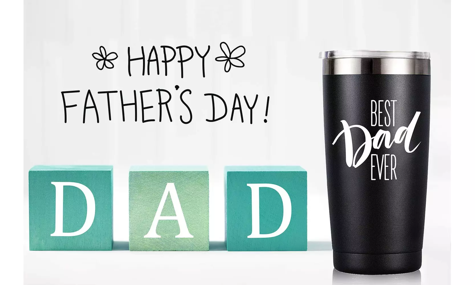 Fathers Day Gifts.Best Dad Ever Tumbler With Funny Sayings.Father Birthday - Second Medium