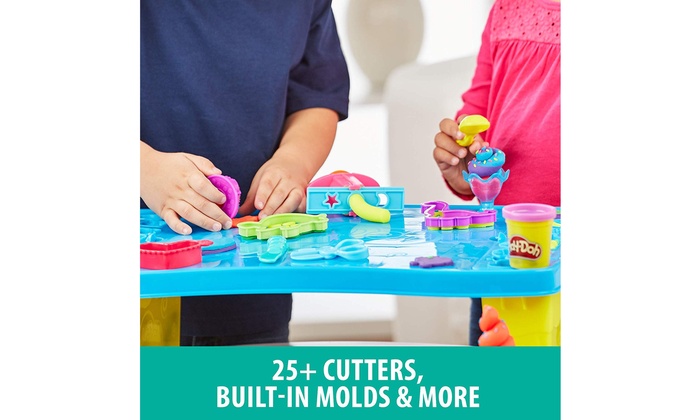 play doh play and store table