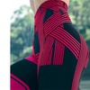 Image 4: Striped Digital Print Hip-height High Waist Fitness Yoga Sports Leggings